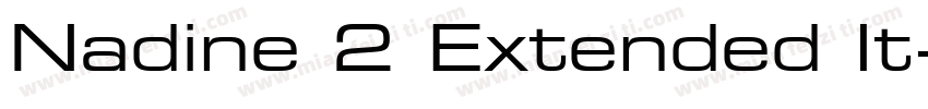 Nadine 2 Extended It字体转换